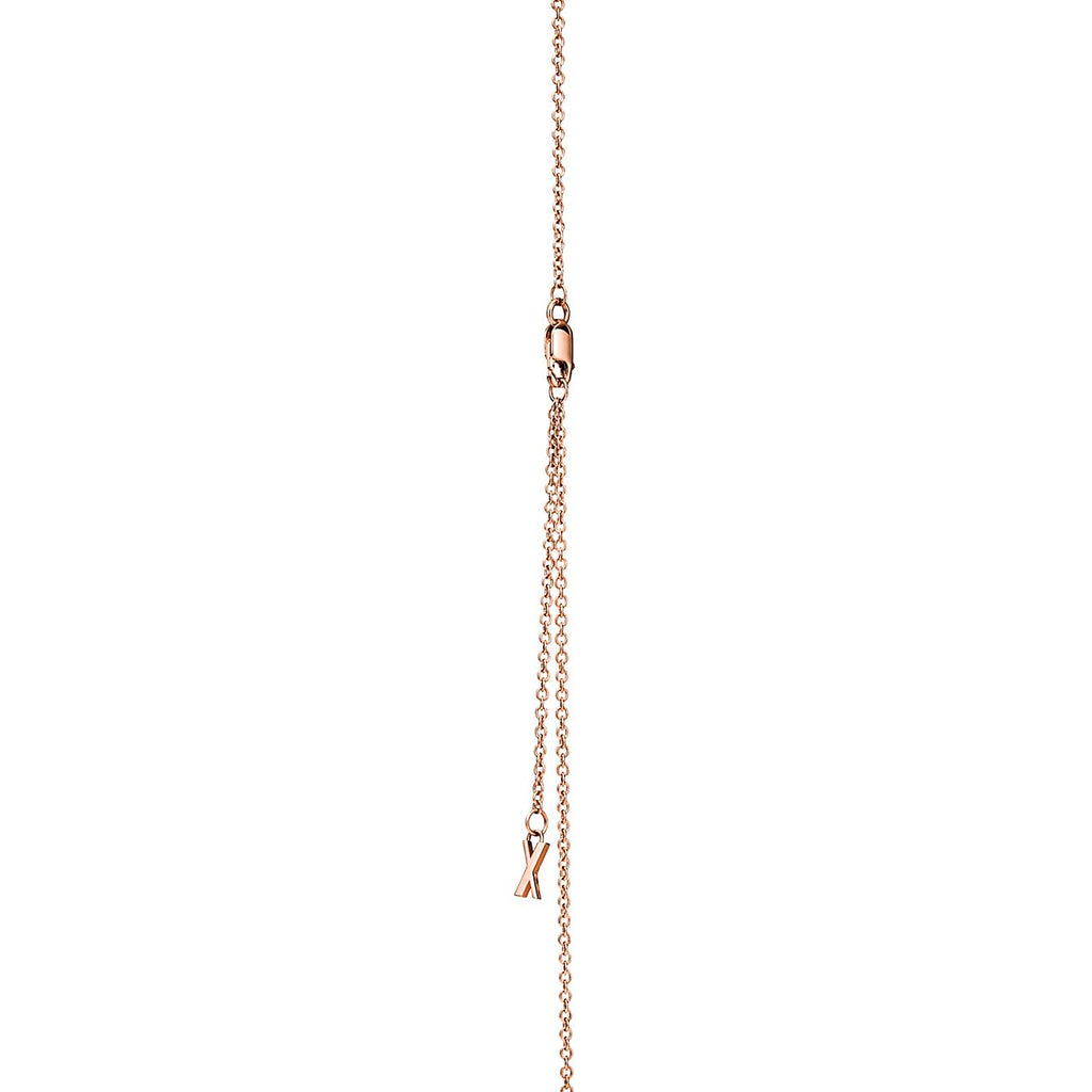 18K Tiffany Atlas X Closed Interlocking Pendant Necklace