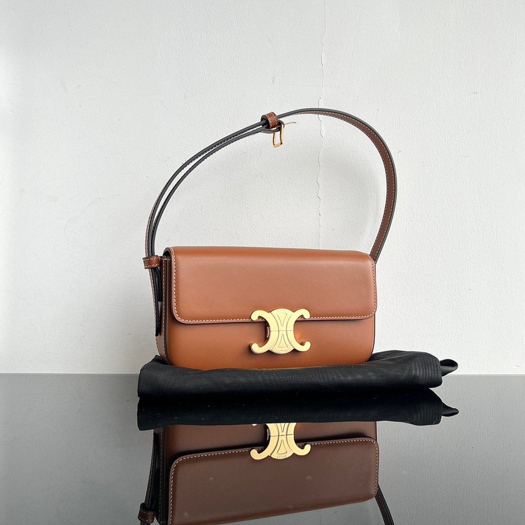 CELINE TRIOMPHE 20 CIDER ORANGE CALFSKIN