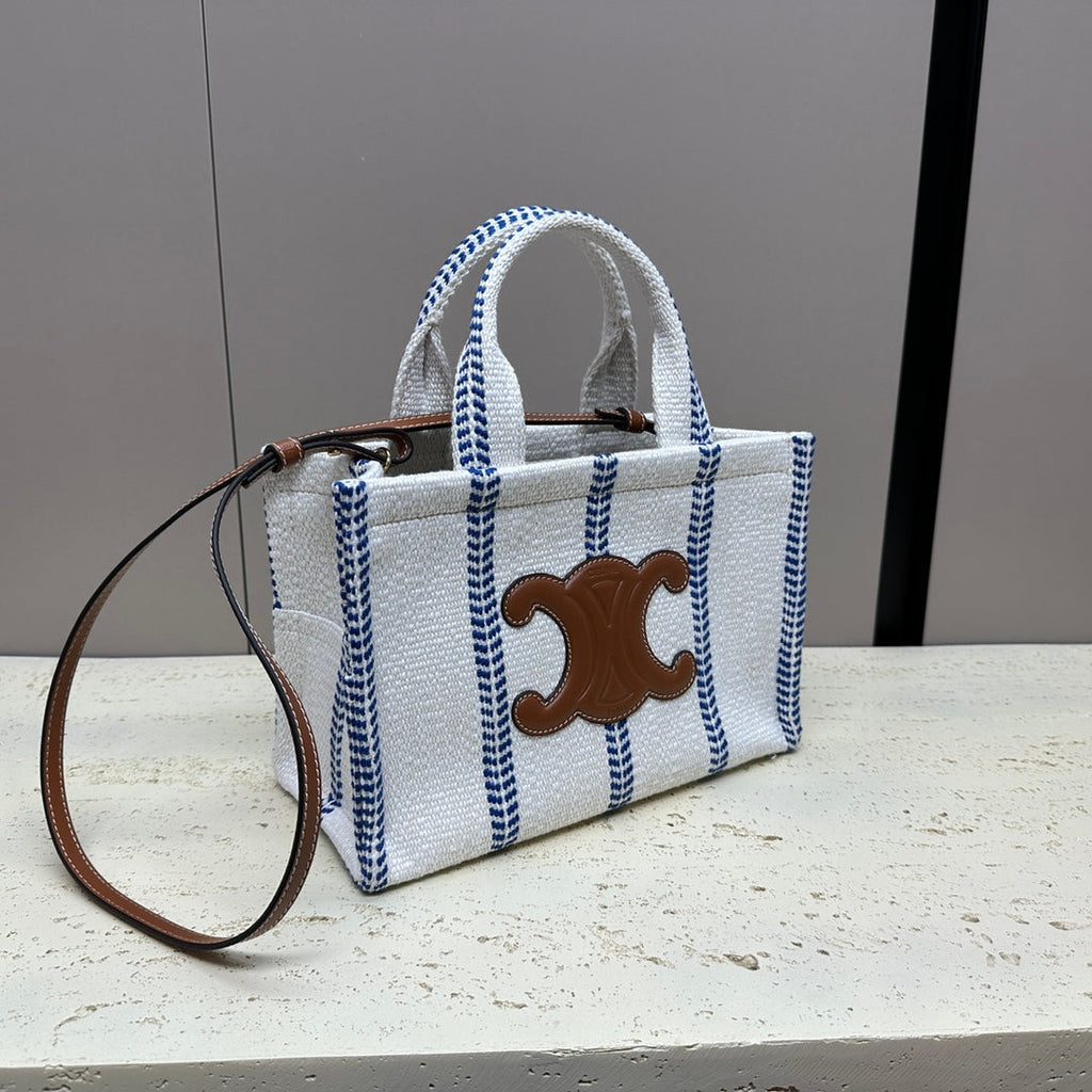 CELINE CABAS THAIS 26 CALFSKIN  WHITE