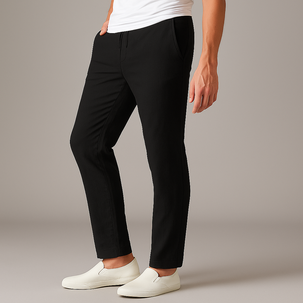 Linen Pants ¨C Men's Drawstring Casual Trousers | Arden