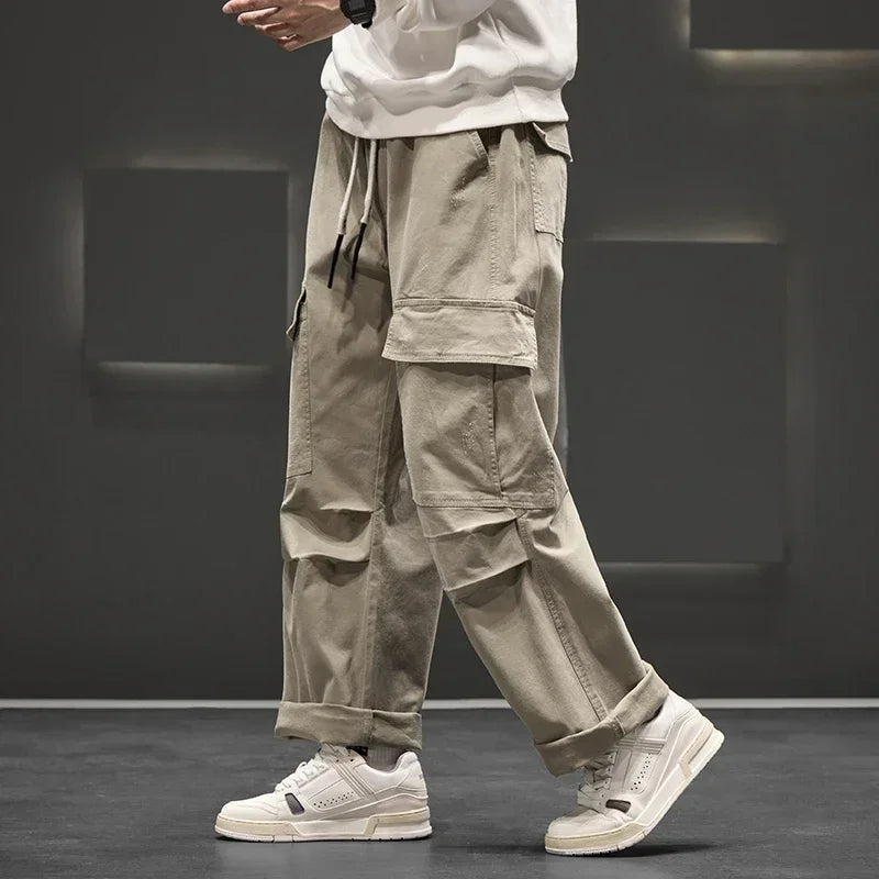Cargo Pants Wide-Leg ¨C Men's Relaxed Fit Streetwear | Langston