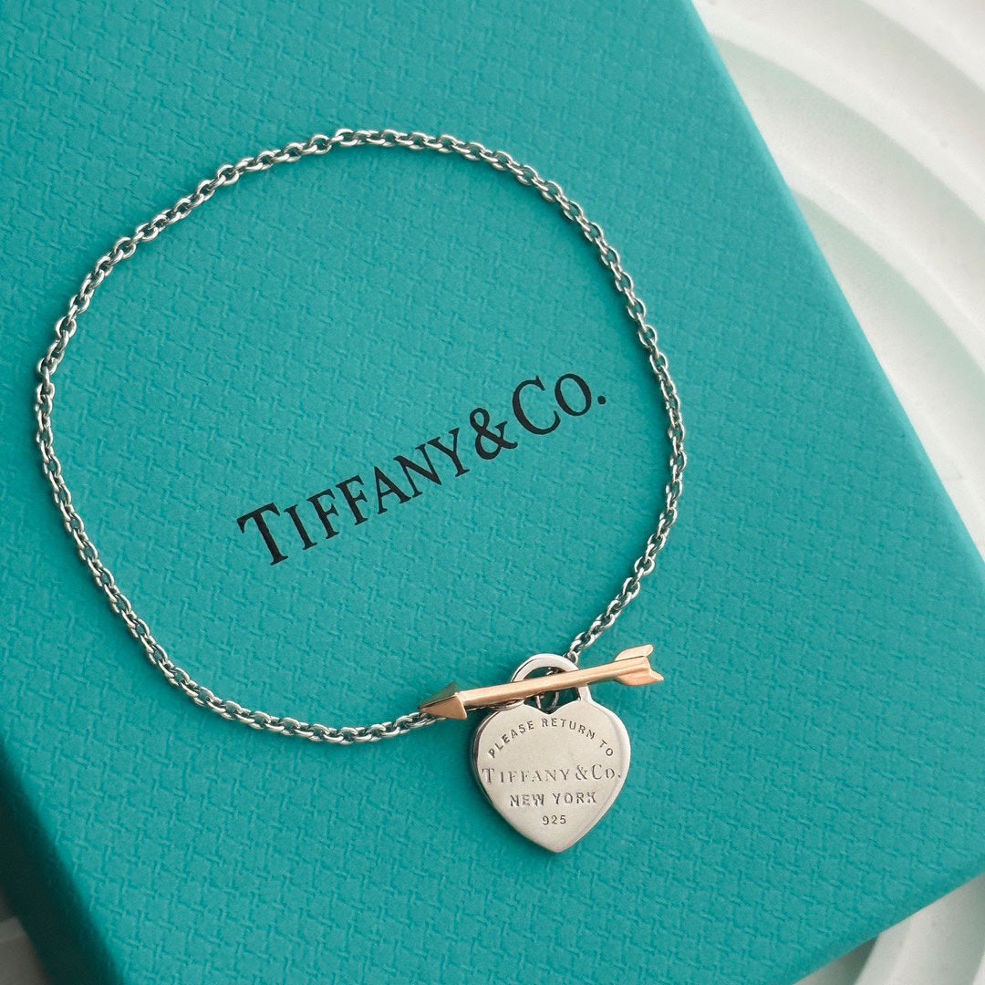 18K Return to Tiffany Lovestruck Heart Tag Bracelet