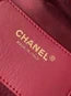 CHANEL 25C HOBO BAGS 40CM DARK RED GRAINED CALFSKIN